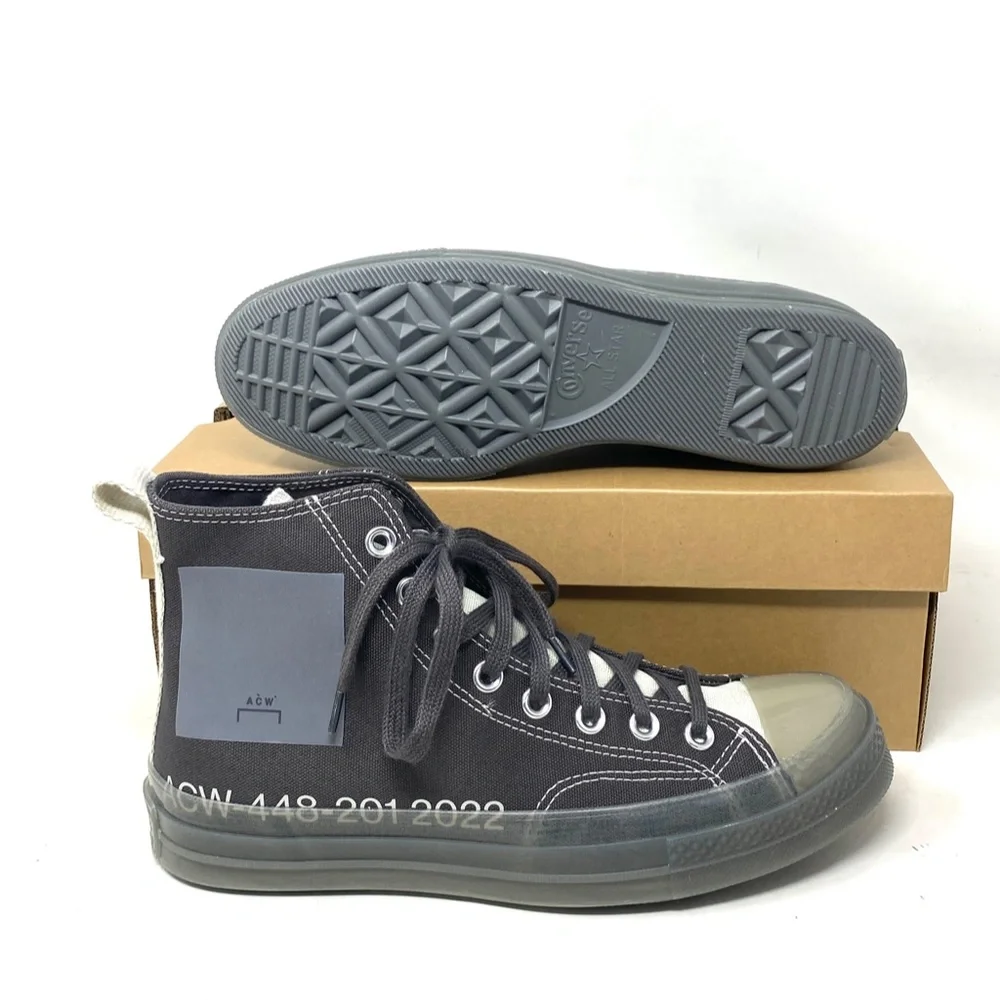 Converse Chuck 70 For Women Shoe High Top Sneakers Skate Gray Canvas A02277C